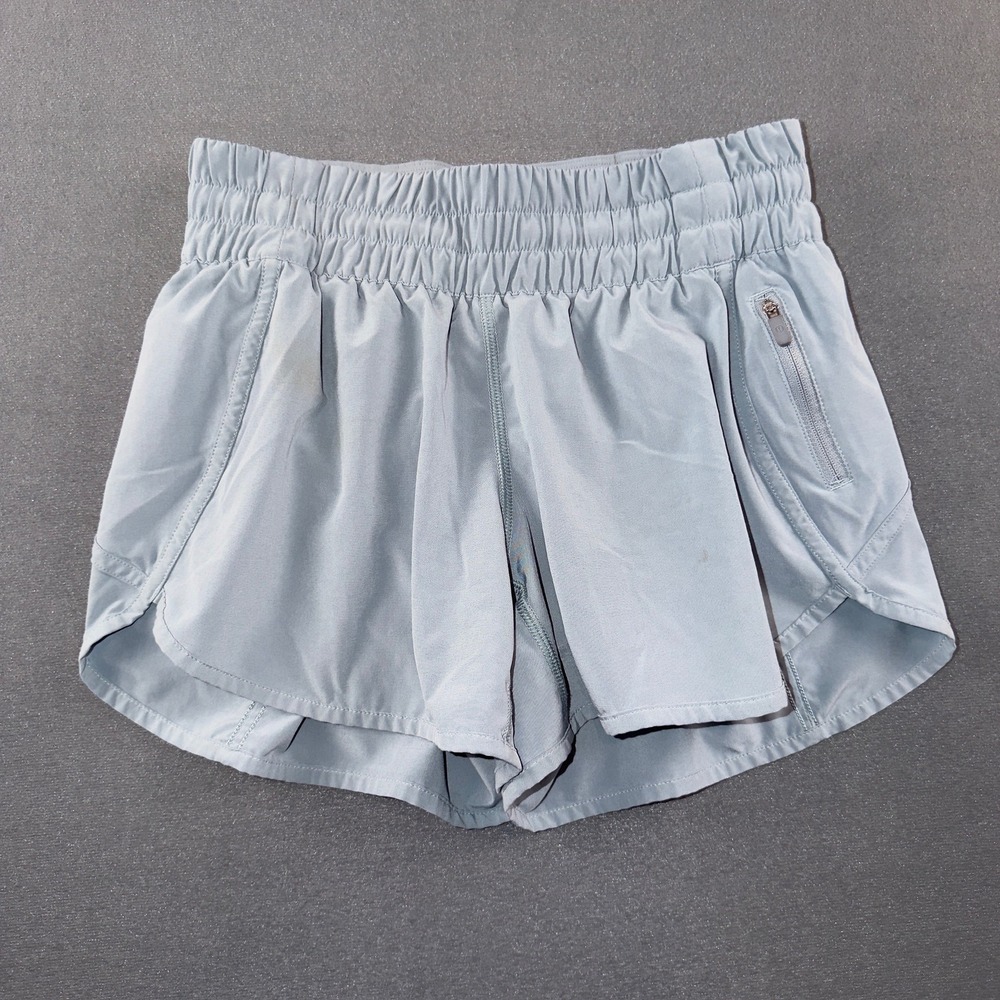Lululemon Tracker Short V 4" Blue Cast Running Shorts Size 6